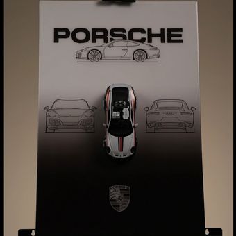 تابلو رزینی پورش داکار / Porsche