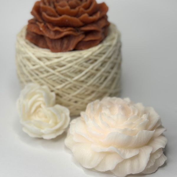 شمع گل آلاله دست ساز سایز بزرگ