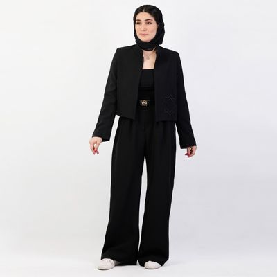 کت و شلوار گلدوزی مثلثی