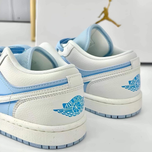 Nike - Air Jordan 1 Low کتونی نایک ایر جردن 1 لو سفید ابی