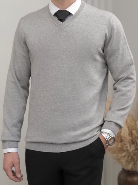 بافت یقه هفت طوسی روشن ملانژ sh405