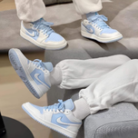 Nike - Air Jordan 1 Low کتونی نایک ایر جردن 1 لو سفید ابی