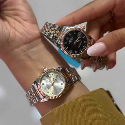 ساعت زنانه رولکس بند ترکیبی