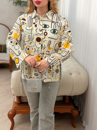 بلوز لینن رخ 3907