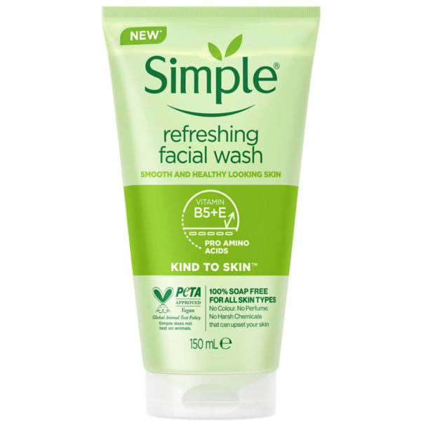ژل شوینده صورت سیمپل مدل Refreshing Facial Wash Gel