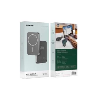 پاوربانک گرین لاین مدل METZ MagSafe ظرفیت 10000 میلی‌ آمپر