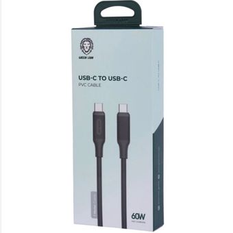 کابل 60 وات دوطرف تایپ سی برند گرین لاین مدل GNPVC60CTCBK