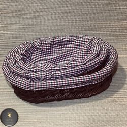 سبد سبزی بیضی مروار سه تکه شرابی