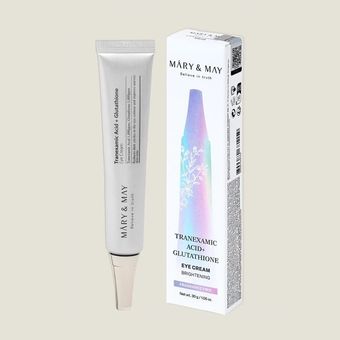 کرم دور چشم روشن کننده و ضدلک ترانگزامیک اسید و گلوتاتیون مری اند می Mary & May(30 گرم)