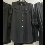 مانتو مشکی ابروبادی شیک جلودکمه خور