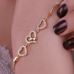 دستبند شیک زنانه رنگ ثابت