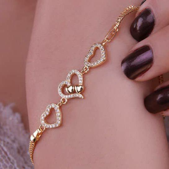 دستبند شیک زنانه رنگ ثابت