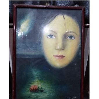 تابلو زن زیبا