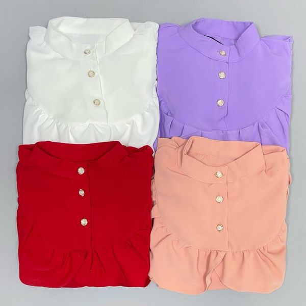 شومیز وشلوارسه دکمه شیک دخترانه