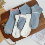 جوراب مچی کبریتی ریز زنانه میکس آبی و سفید برند وارداتی
