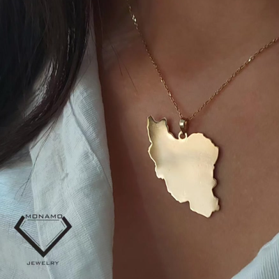 پلاک طلا طرح ایران 4