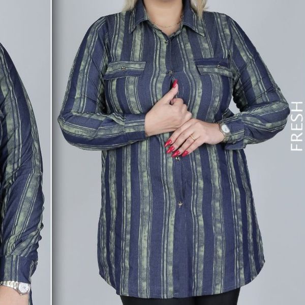 مانتو شیک زنانه راه راه طرح لی