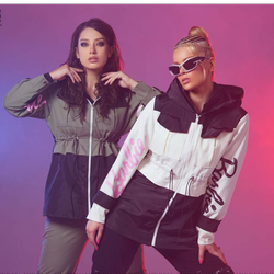 بارونی آستردار مدل Barbie کلاه دار