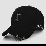 کلاه اسپرت مشکی زنجیری وحلقه دار