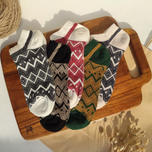 جوراب مچی ژاکارد زنانه طرح زیگزاگ برند روپاپا