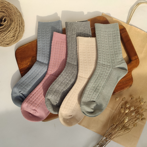 جوراب ساقدار زنانه طرح گندمی برند وارداتی