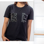 تیشرت شیک زنانه  مشکی جیب پولکی