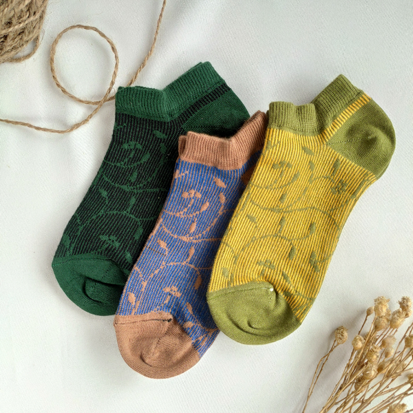 جوراب مچی ژاکارد زنانه طرح اسکرول برند روپاپا