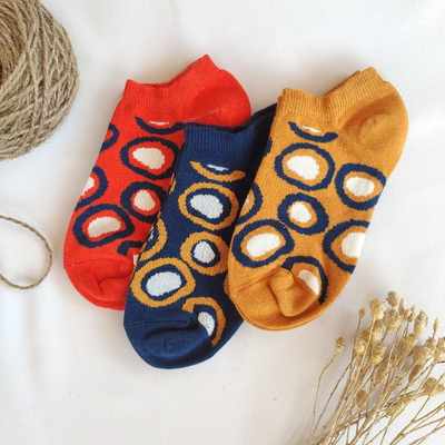 جوراب زیر قوزکی زنانه طرح توپ توپی برند کالزی لند