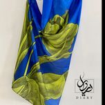 شال لاله واژگون رنگ  سرمه ای