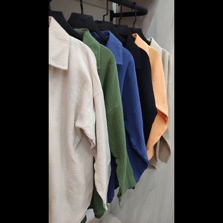 شومیز مانتویی زنانه دبل فیس (موسیلین)