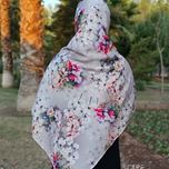 روسری نخی شیک زنانه گلدار