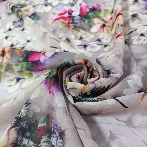 روسری نخی شیک زنانه گلدار