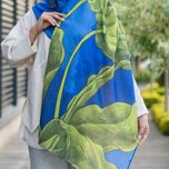 شال لاله واژگون رنگ  سرمه ای