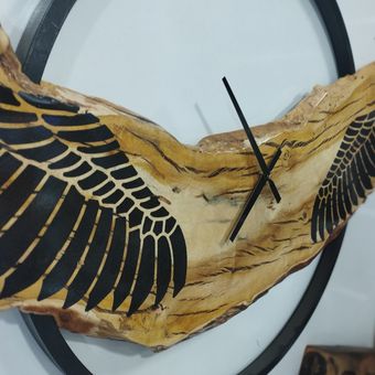 ساعت دیواری رینگ دار ساعت روستیک