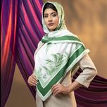 روسری جنگل ایرانی سبز  رنگ
