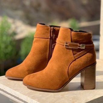 بوت خوش رنگ دخترانه قهوه ای