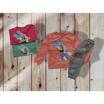 بلوز شلوار دخترانه طرح اردک