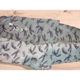 شلوار راحتی دخترانه ملانژ