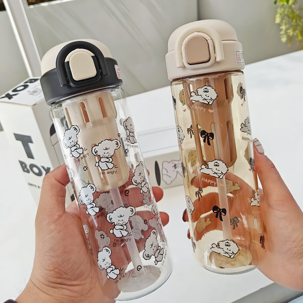 قمقمه طرح خرس بامزه دتاکس BPA FREE 600 ml