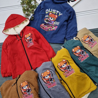 کاپشن پسرانه خرسی