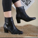 بوت پاشنه دار زنانه مدل سرمه در دو رنگ