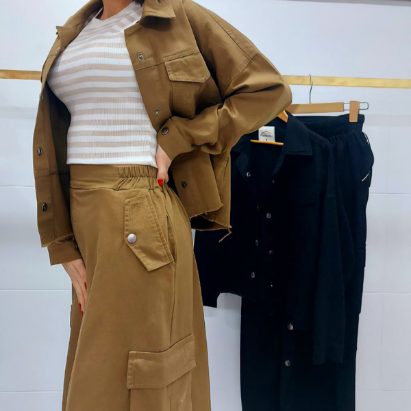 کت دامن کتان کد 141