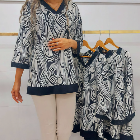 بولیز طرح دار سایز بزرگ