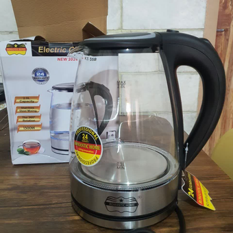 کتری برقی شیشه ای رومانتیک هوم KT-35B
