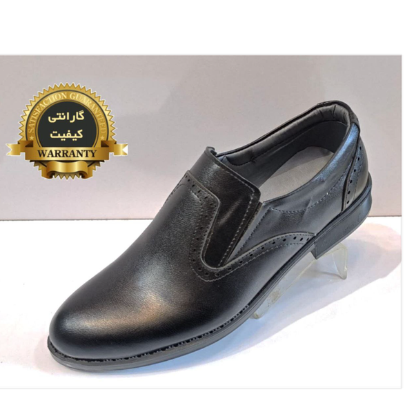 کفش مجلسی مردانه چرم رویال بدون بند کلاسیک