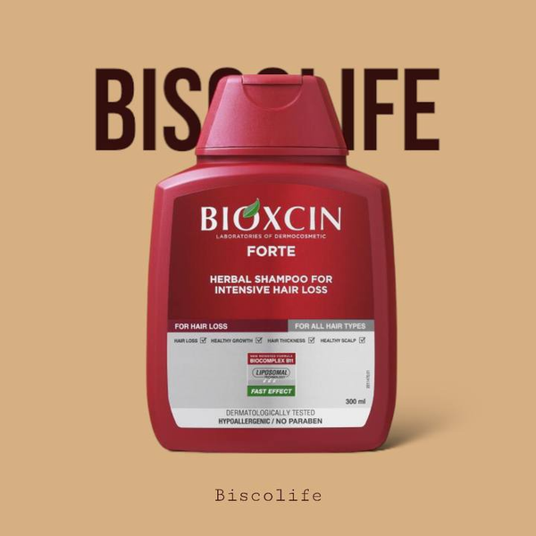 شامپو ضد ریزش مو بیوکسین Bioxcin FORTE مناسب انواع مو 300 میلی