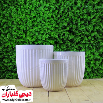 گلدان سرامیکی مدل تیبا در 3 سایز