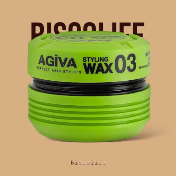 واکس مو آگیوا مدل STYLING WAX با درجه سختی 03 حاوی کراتین رنگ سبز 175 میلی