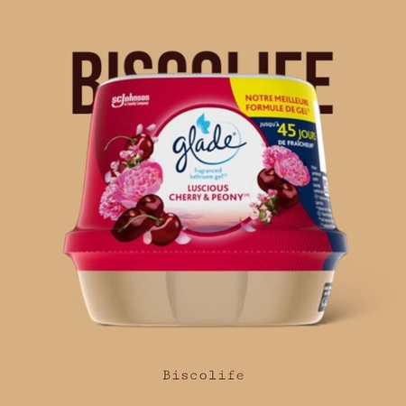 ژل خوشبو کننده حمام و سرویس بهداشتی گلید Glade با رایحه گیلاس حجم 180 گرم