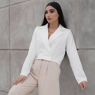 کراپ کت دو دکمه مازاراتی